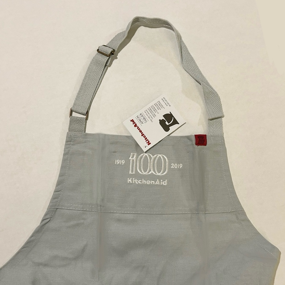 New KitchenAid Apron 100 Years Anniversary Celebration Limited Release Blue-Gray